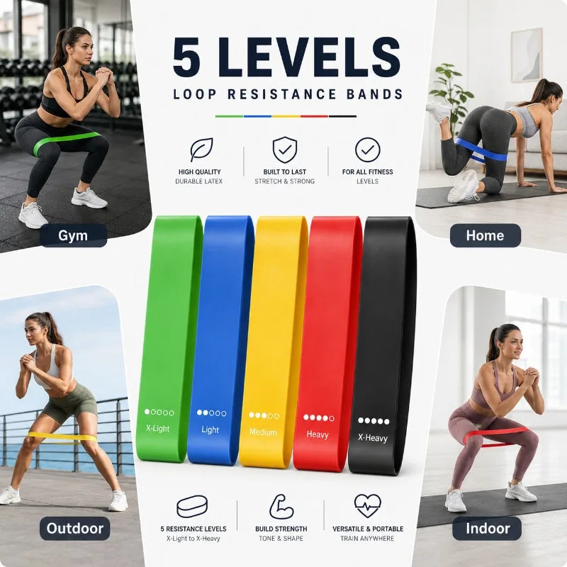 Ultimate Resistance Bands Set for Home Fitness - Versatile Elastic Bands for Strength, Agility, and Total Body Workouts
