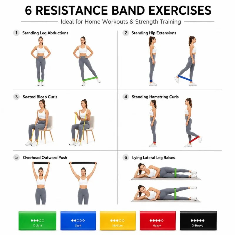 Ultimate Resistance Bands Set for Home Fitness - Versatile Elastic Bands for Strength, Agility, and Total Body Workouts