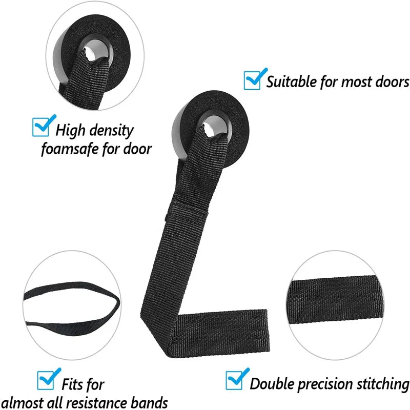 Elevate Your Workout with 1/2Pcs Elastic Resistance Door Anchor Holder Bands – Ultimate Fitness Equipment for Effective Strength Training