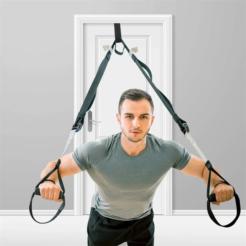 Elevate Your Workout with 1/2Pcs Elastic Resistance Door Anchor Holder Bands – Ultimate Fitness Equipment for Effective Strength Training